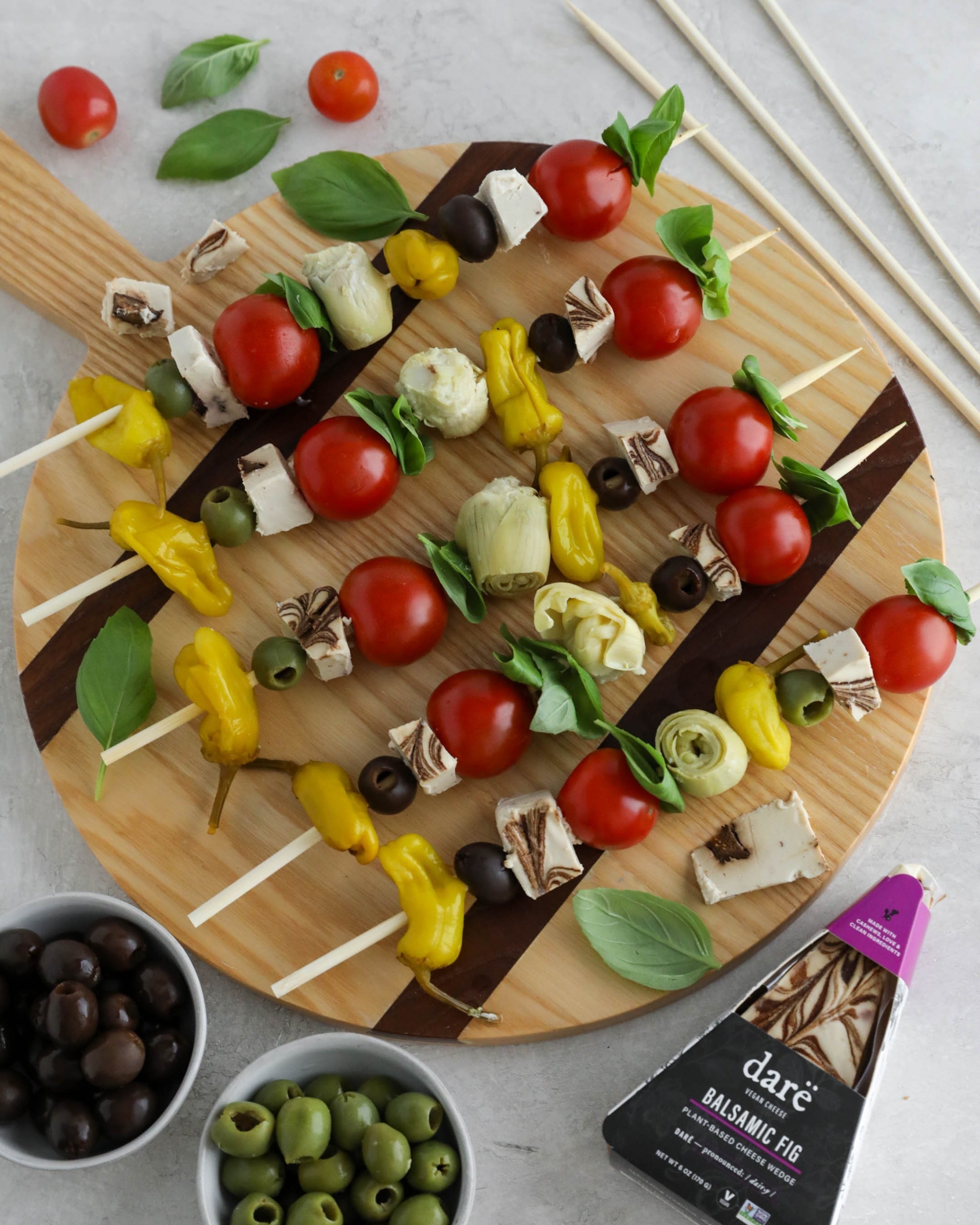 Cheesy Antipasto Skewers