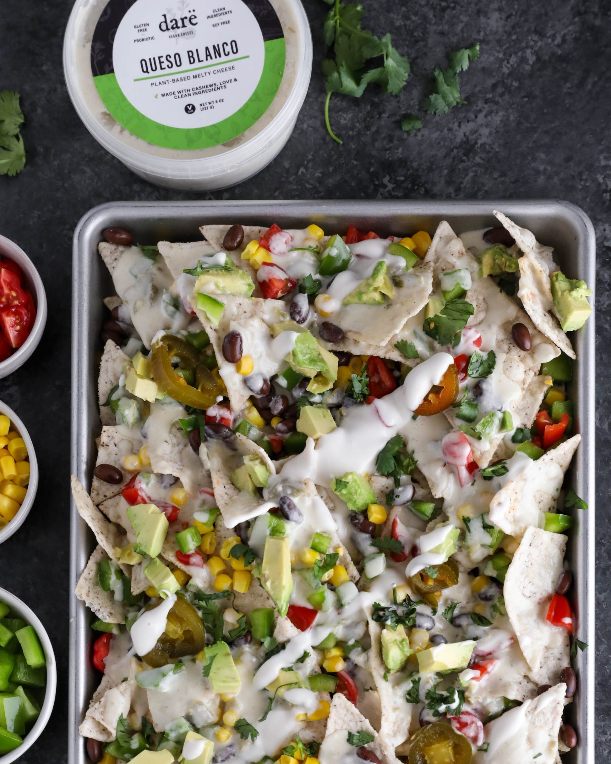 Cheesy Vegan Sheet Pan Nachos