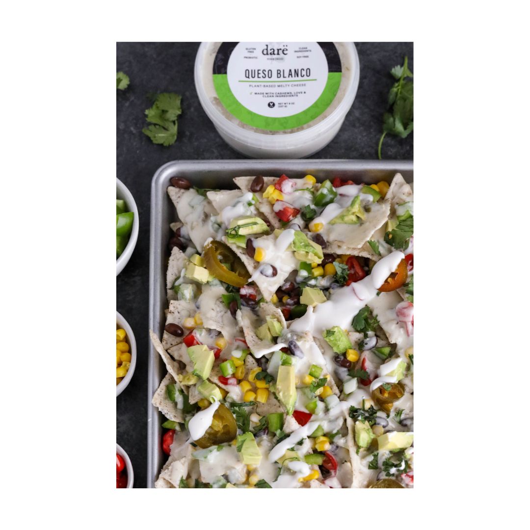 Cheesy Vegan Sheet Pan Nachos