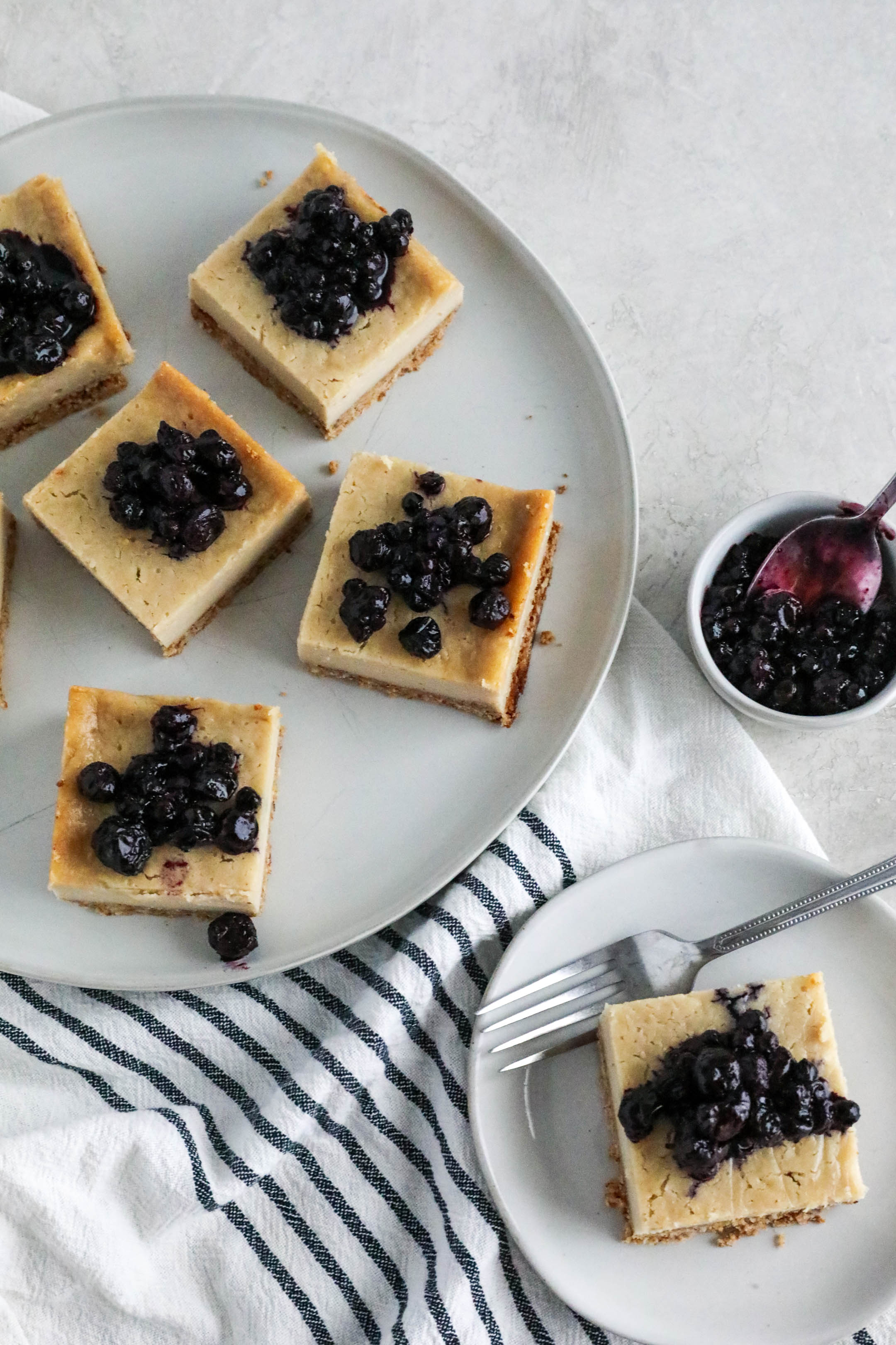 Vegan Goat Cheese Cheesecake Bars