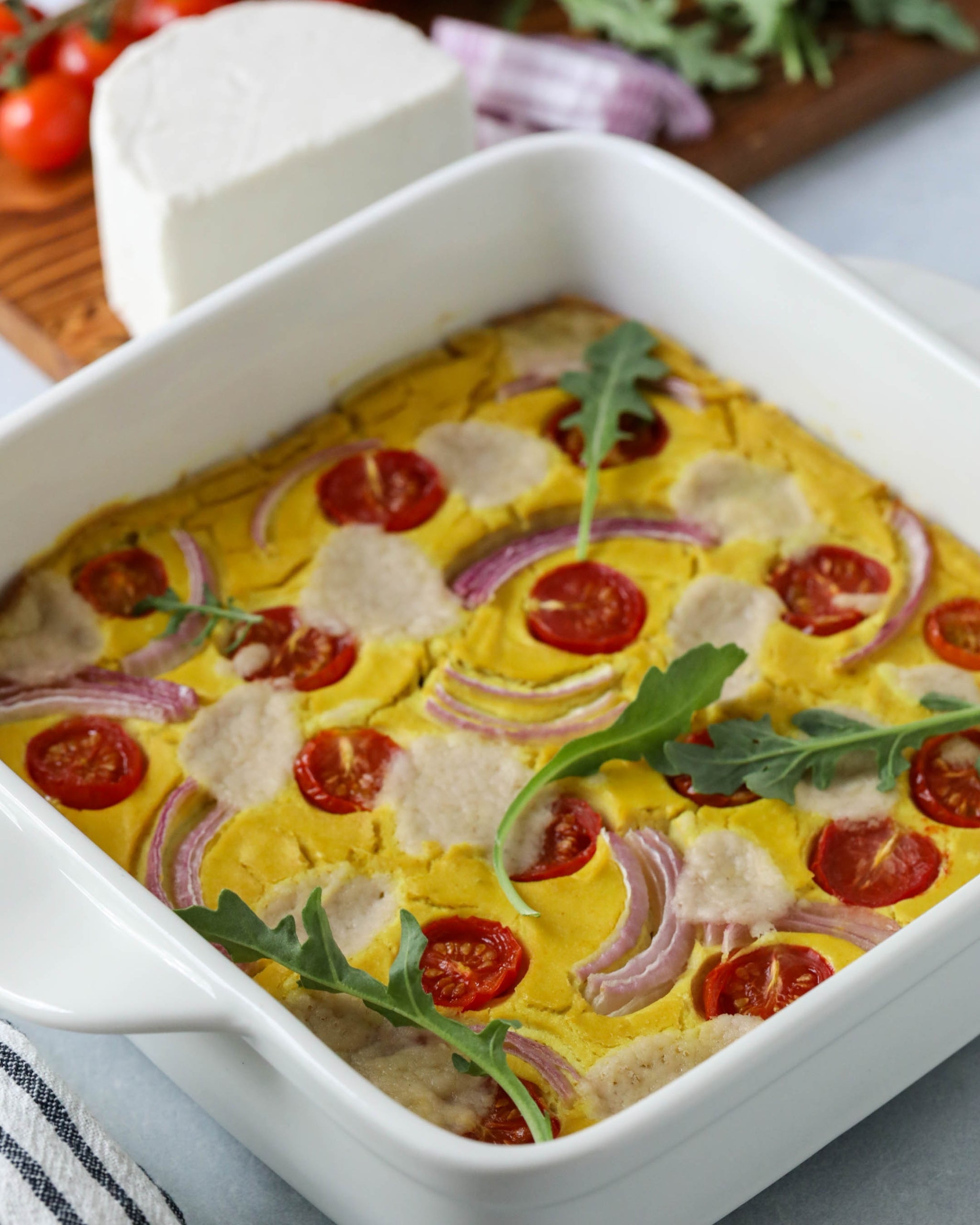 Vegan Goat Cheese Frittata