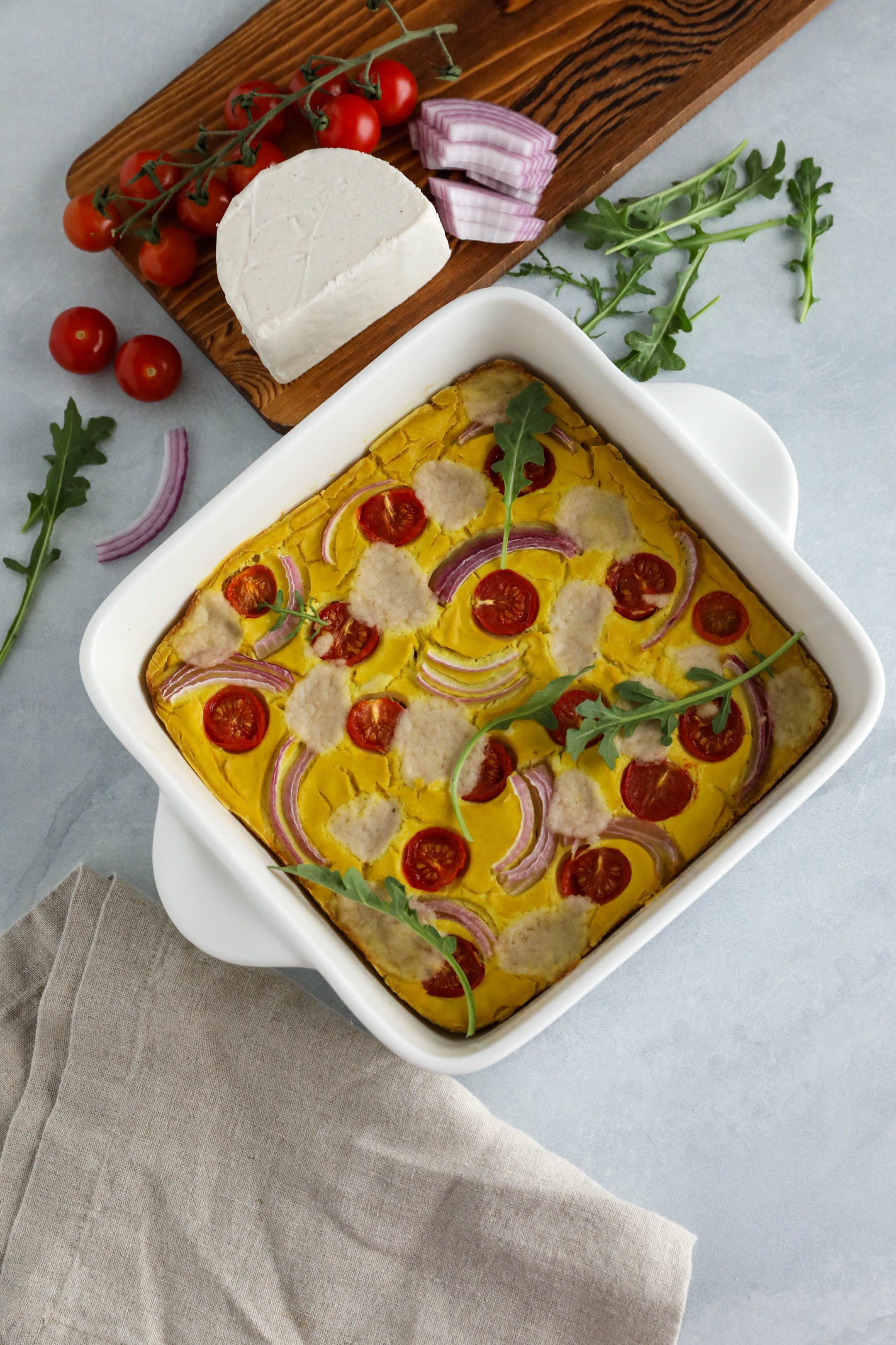 Vegan Goat Cheese Frittata