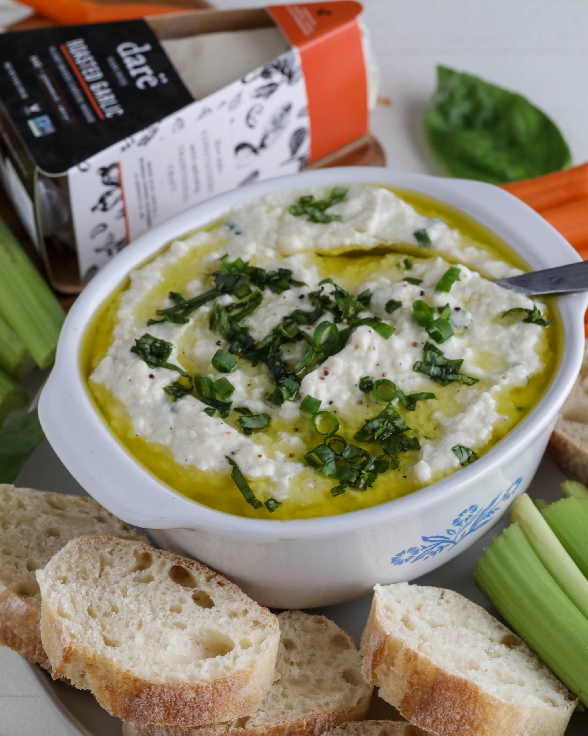 Whipped Tofu and Vegan Cheese Dip