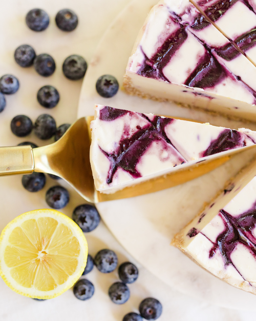 Load image 1 in gallery view. Blueberry Lemon Cheesecake