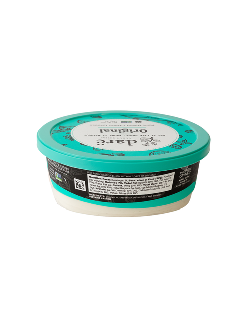 Load image 1 in gallery view. Container of dare with teal lid on a white background