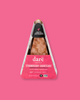Dare Strawberry Shortcake vegan cheese package on a pink background