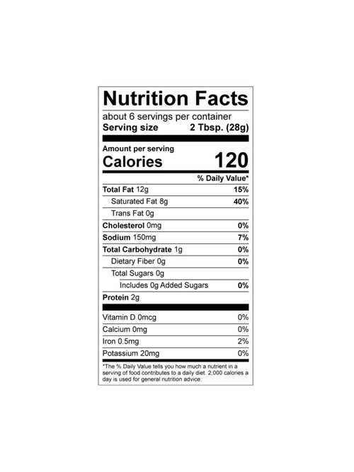 Load image 1 in gallery view. vegan roasted garlic cheese nutrition details