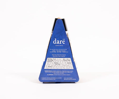 Load image 1 in gallery view. darevegancheese non dairy plant based cheesecake slice nutrition label
