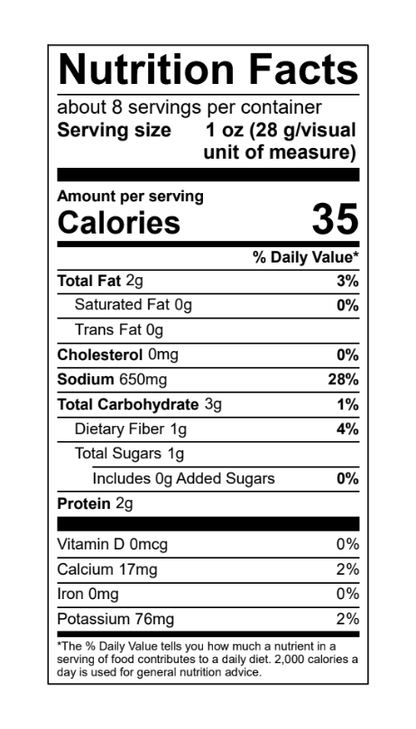 lactose free vegan gouda cheese dip nutrition label